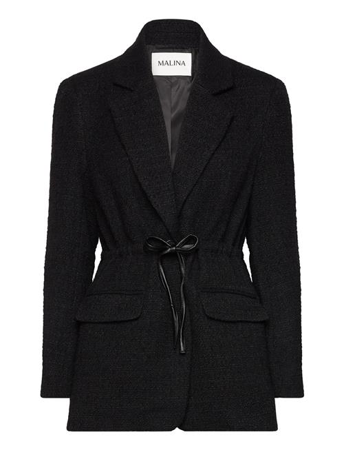 Elodie Drawstring Boucle Blazer Malina Black