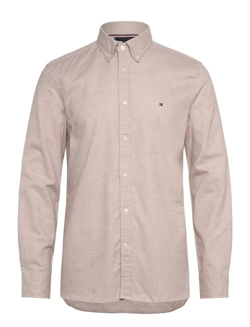 Brushed Linen Solid Sf Shirt Tommy Hilfiger Beige