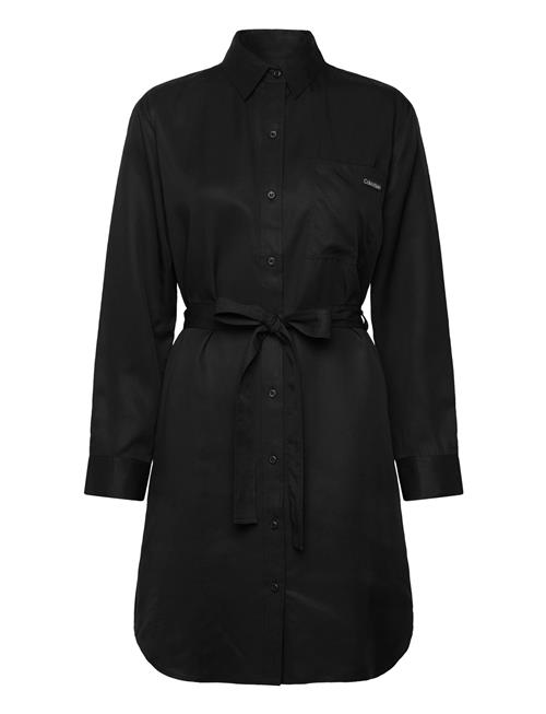 Calvin Klein Jeans Lyocell Shirt Dress Calvin Klein Jeans Black