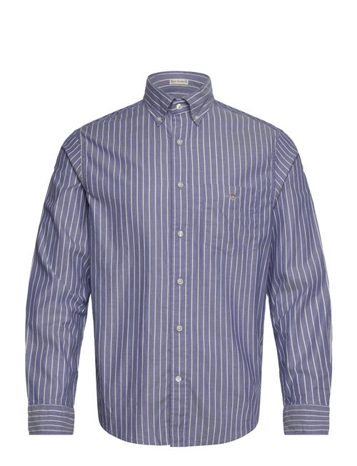 Reg Brushed Twill Stripe Shirt GANT Blue