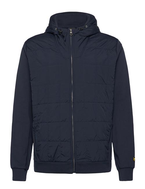 Hybrid Quilted Zip Through Hoodie Lyle & Scott Navy