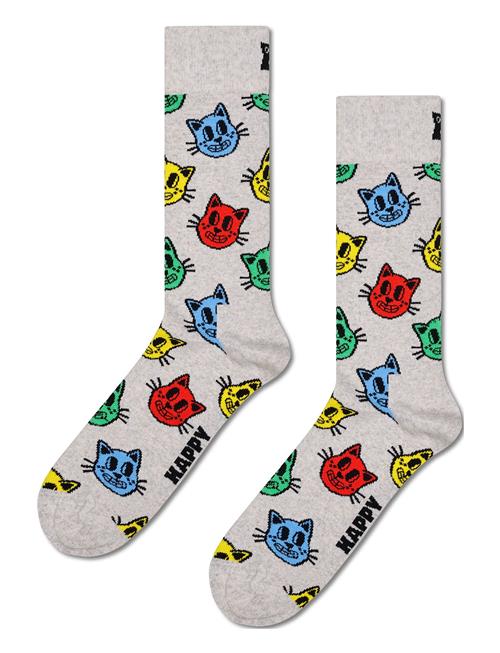 Cat Sock Happy Socks Grey