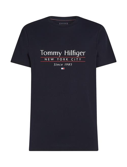 Hilfiger Center Stack Tee Tommy Hilfiger Navy