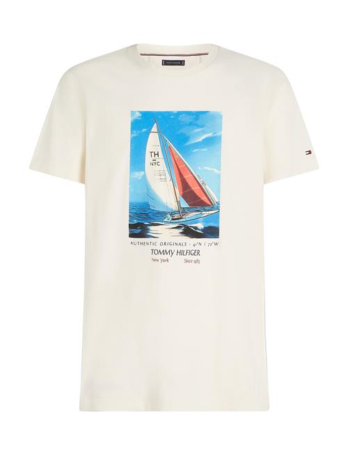 Hilfiger Color Photo Print Tee Tommy Hilfiger Cream