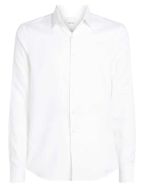 Non Iron Structure Slim Shirt Calvin Klein White