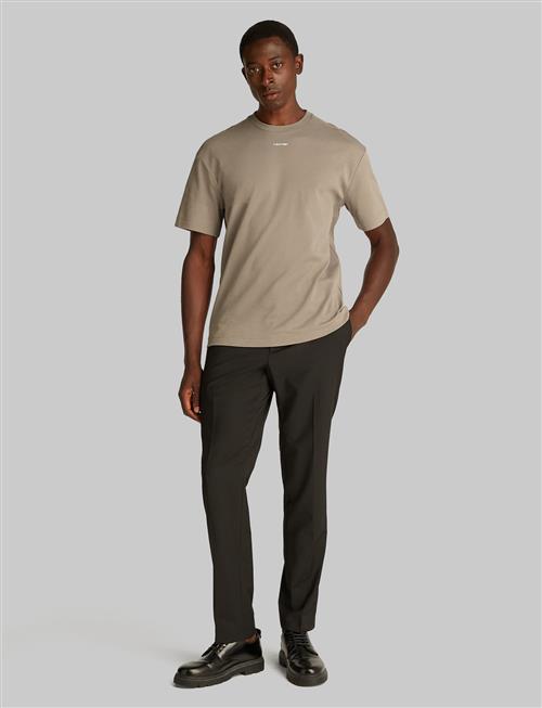 Calvin Klein Nano Logo Interlock T-Shirt Calvin Klein Beige