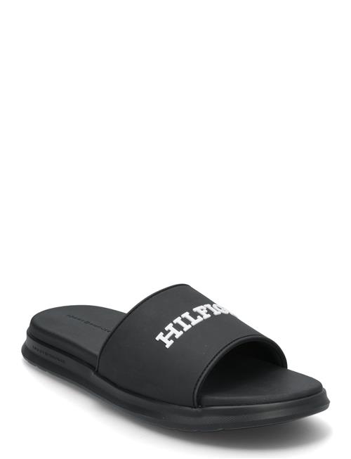 Tommy Hilfiger Dual Density Hilfiger Pool Slide Tommy Hilfiger Black