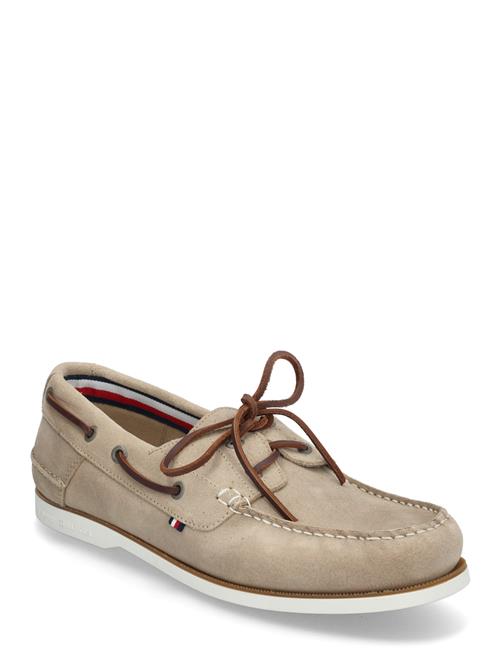 Tommy Hilfiger Th Boat Shoe Core Suede Tommy Hilfiger Beige