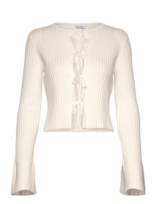 Emelie Knitted Bow Cardigan Bubbleroom Cream