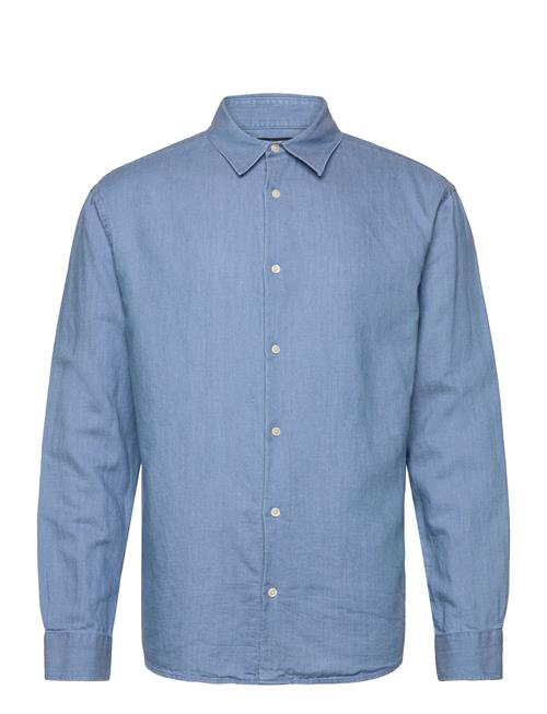 Loose Indigo Linen/Tencel Shirt Lexington Clothing Blue