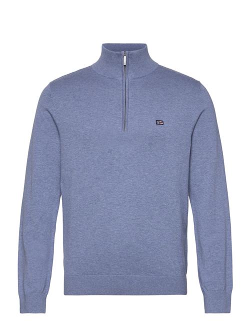 Lexington Clothing Cotton Half-Zip Sweater Lexington Clothing Blue