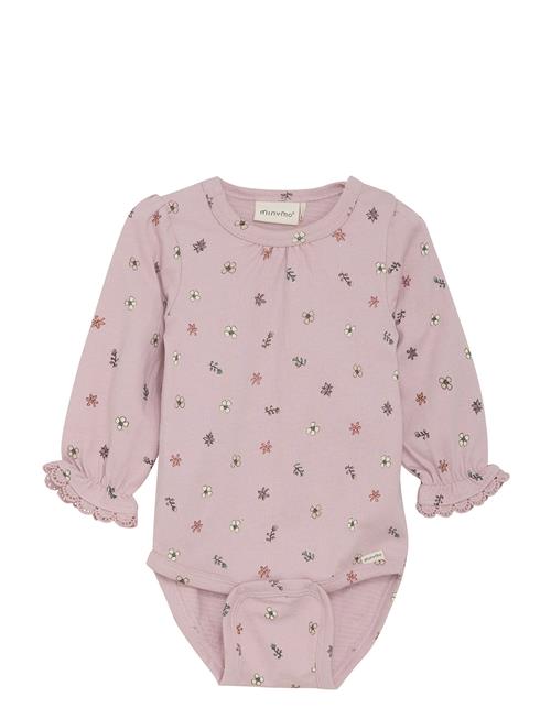 Minymo Body Ls Aop Minymo Pink