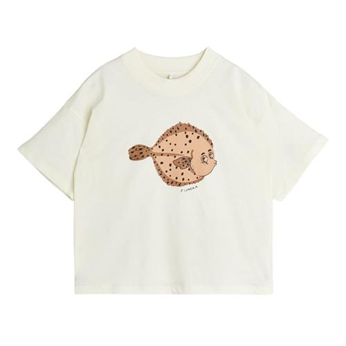 Mini Rodini GOTS Flundra T-shirt Offwhite 80/86 cm  Creme  80/86 cm  Unisex