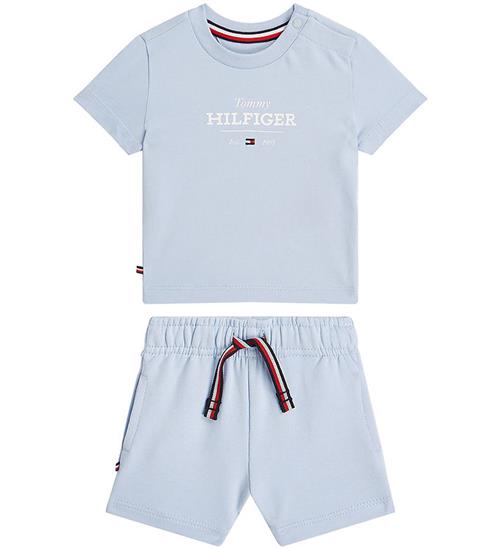 Tommy Hilfiger Sweatshorts/T-shirt - Monotype - Breezy Blue