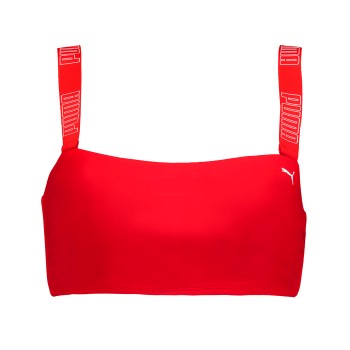 Puma Bandeau Bikini Top Rød Large Dame