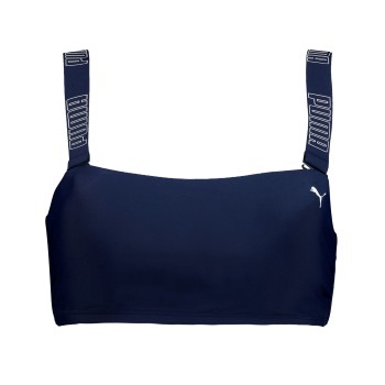 Puma Bandeau Bikini Top Marineblå Small Dame