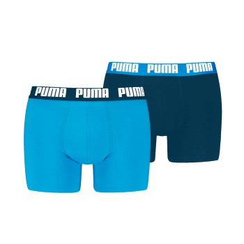 Puma 2P Men Everyday Basic Boxer Marine/Blå bomuld Small Herre