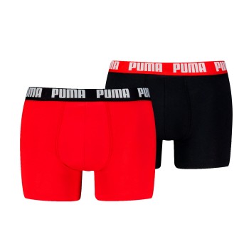 Puma 2P Men Everyday Basic Boxer Rød/Sort bomuld Medium Herre