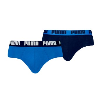 Puma 2P Men Everyday Brief Blå bomuld Large Herre