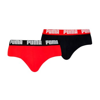 Puma 2P Men Everyday Brief Rød/Sort bomuld Medium Herre