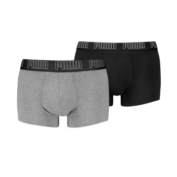 Puma 2P Men Everyday Trunks Grå bomuld Large Herre