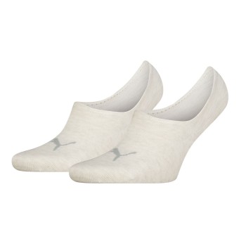 Puma Strømper 2P Unisex Footie High Cut Socks Creme Str 35/38