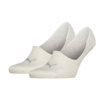 Puma Strømper 2P Unisex Mid Cut Footie Socks Creme Str 35/38