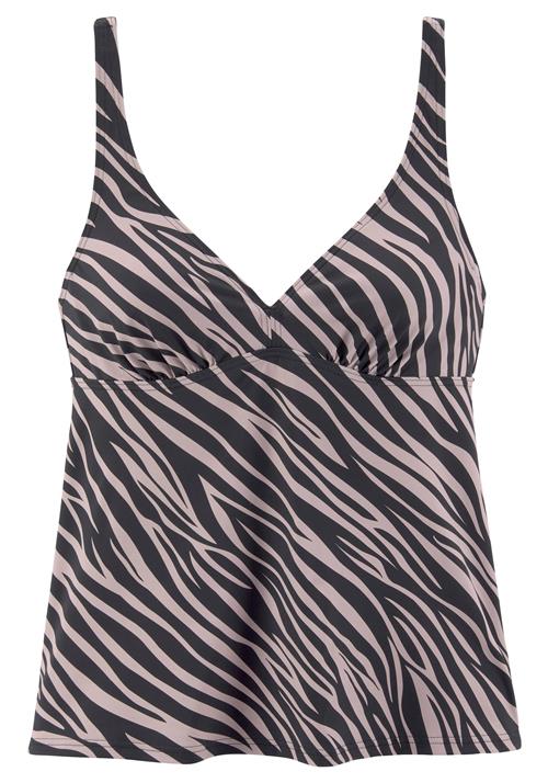 LASCANA Tankini-overdel  lilla / sort