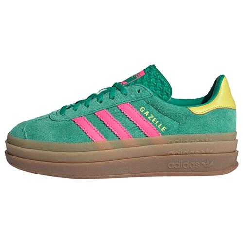 Se ADIDAS ORIGINALS Sneaker low 'Gazelle Bold'  lemon / æble / pink ved About You