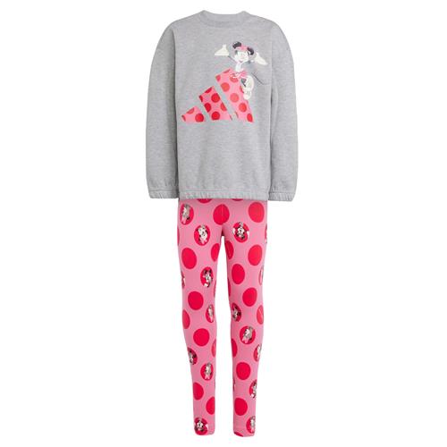 ADIDAS SPORTSWEAR Joggingdragt 'Disney Minnie Mouse'  grå / mørk pink / rød / sort