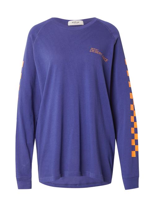 REPLAY Shirts  safir / mørkeorange