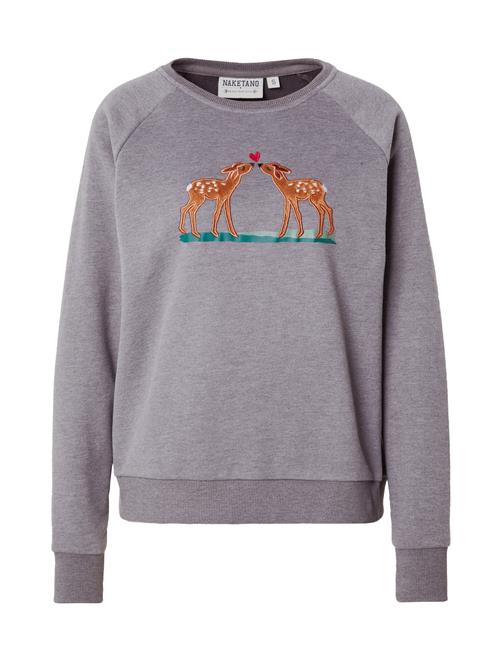 Se naketano Sweatshirt 'Krokettenhorst'  lysebrun / mørkegrå / grøn / mørkegrøn ved About You