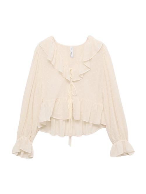 MANGO Bluse 'Feliz'  lysebeige