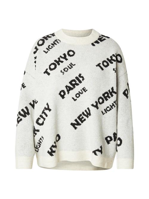 Se Vero Moda Curve Pullover 'VMCNEWCITY'  ecru / sort ved About You