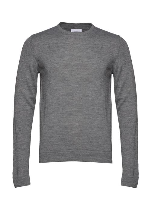 Merino Knit O-Neck Lindbergh Grey