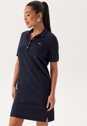 GANT Shield Ss Pique Polo Dress Evening Blue XL