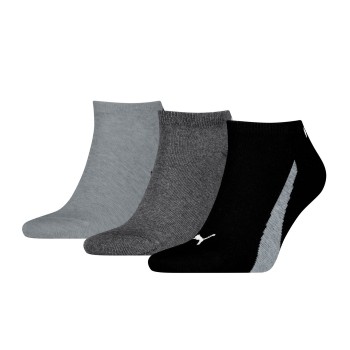 Puma Strømper 3P Lifestyle Sneaker Socks Sort/Grå Str 35/38