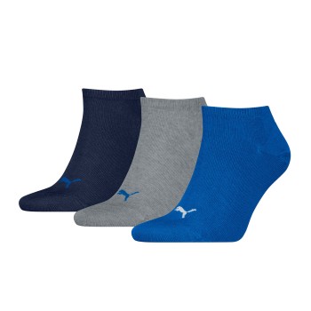 Puma Strømper 3P Sneaker Socks Sort/Blå Str 43/46