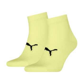 Puma Strømper 2P Sport Light Quarter Socks Gul Str 43/46