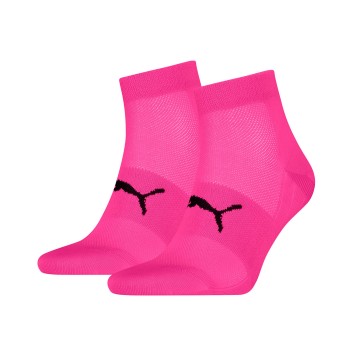 Puma Strømper 2P Sport Light Quarter Socks Rosa Str 35/38