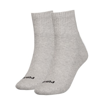 Puma Strømper 2P Women Heart Logo Short Crew Socks Grå Str 35/38 Dame