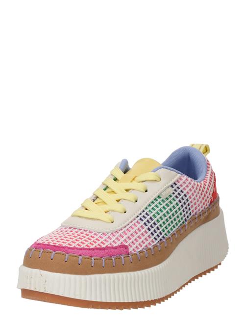 PS Poelman Sneaker low  lyseblå / gul / grøn / pink