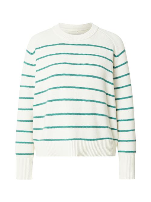 Abercrombie & Fitch Pullover 'MADELINE'  creme / smaragd