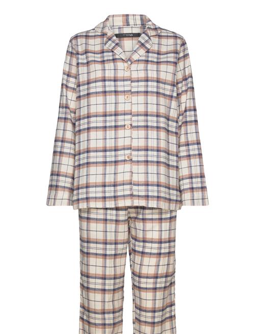 Se Check Flannel Pyjamas Missya White ved Booztlet