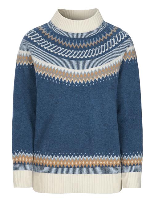 Jennifer Fair Isle Sweater Newhouse Blue