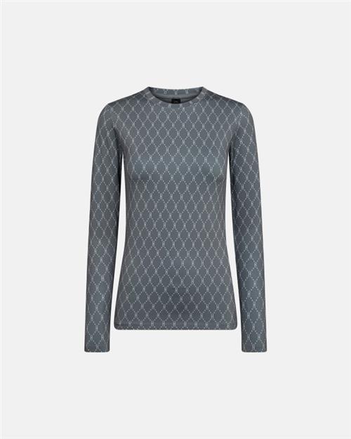 Bluse "Logo" | Polyester | Grå