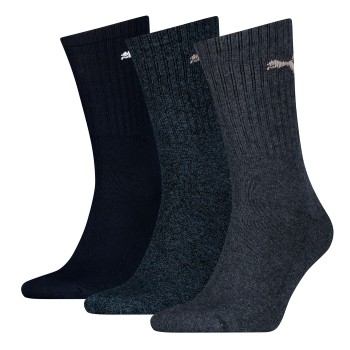 Puma Strømper 3P Sport Crew Socks Marineblå Str 39/42