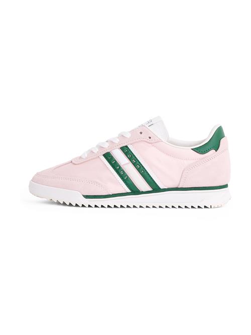 Tommy Jeans Sneaker low 'RETRO'  smaragd / lys pink / hvid