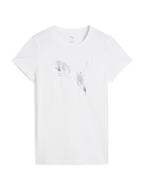 PUMA Funktionsbluse 'ESS'  sølv / hvid