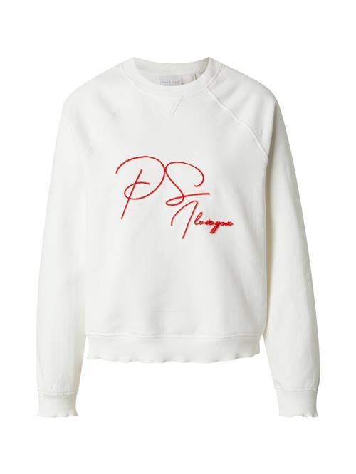 Rich & Royal Sweatshirt  knaldrød / naturhvid